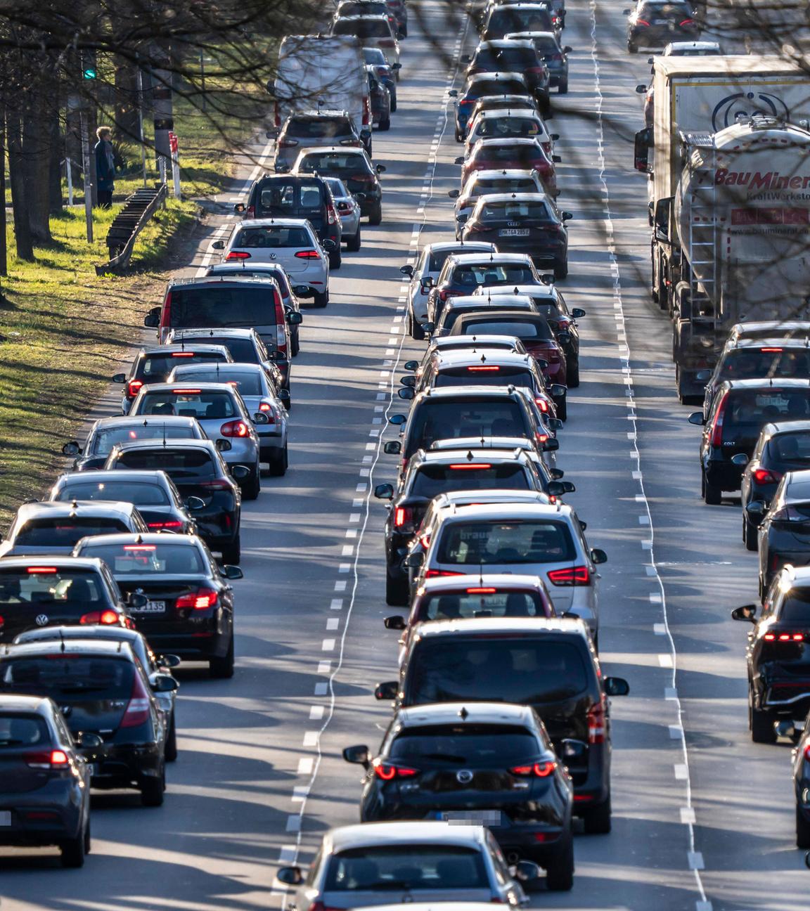 Verkehrsstau in Dortmund am 19.03.2025
