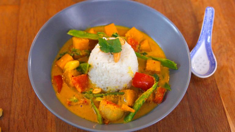 Veganes Steckrüben-Curry