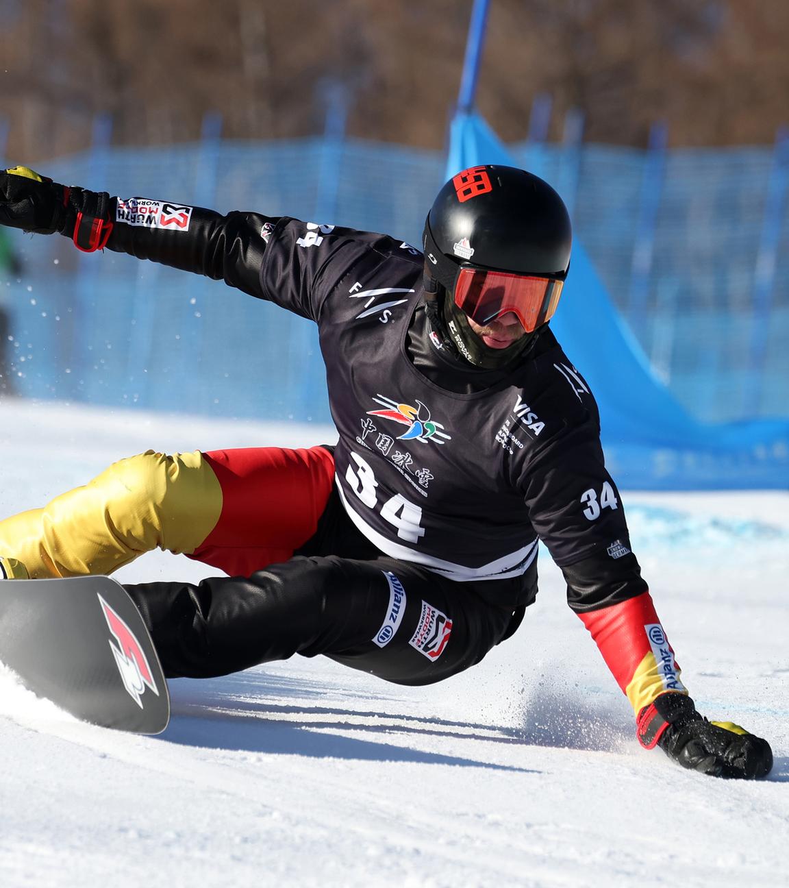 Stefan Baumeister (Deutschland) ist in Aktion. 