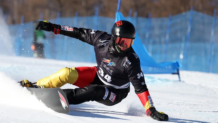 Stefan Baumeister (Deutschland) ist in Aktion. 