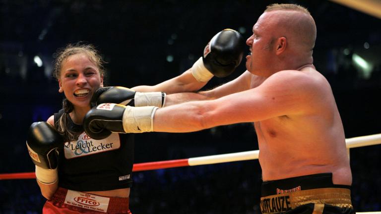 Stefan Raab vs. Regina Halmich, aufgenommen am 30.03.2007