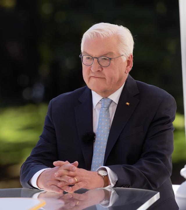  Bundespräsident Frank-Walter Steinmeier im  ZDF-Sommerinterview
