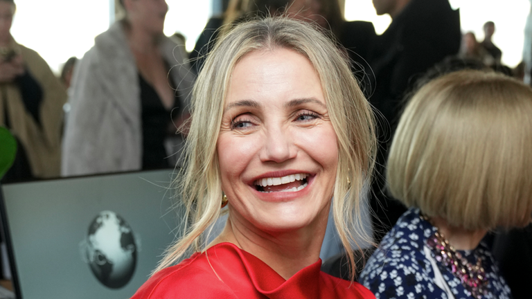 Cameron Diaz auf Pariser Fashionweek