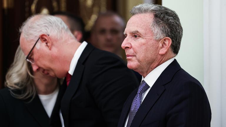 Der US-Sondergesandte Steve Witkoff bei einem Treffen mit Russlands Präsident Wladimir Putin in Moskau. 