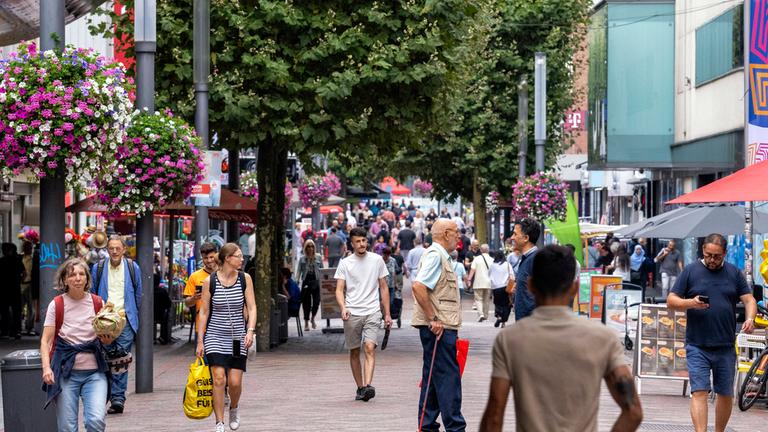 Innenstadt von Gelsenkirchen am 16.08.2025.