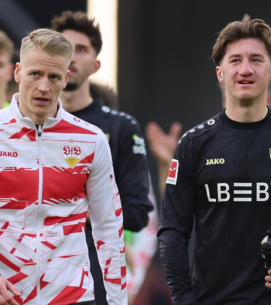 Angelo Stiller (re.) und Chris Führich