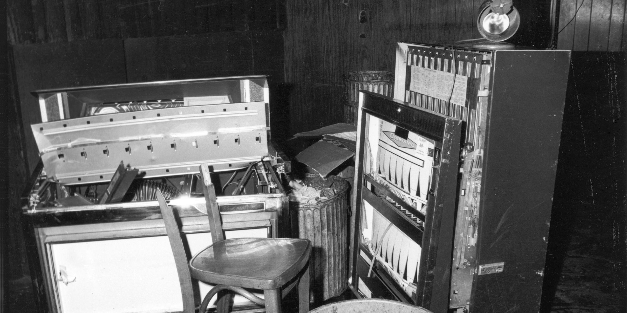 Zerstörung im Stonewall Inn in der Christopher Street 53, New York