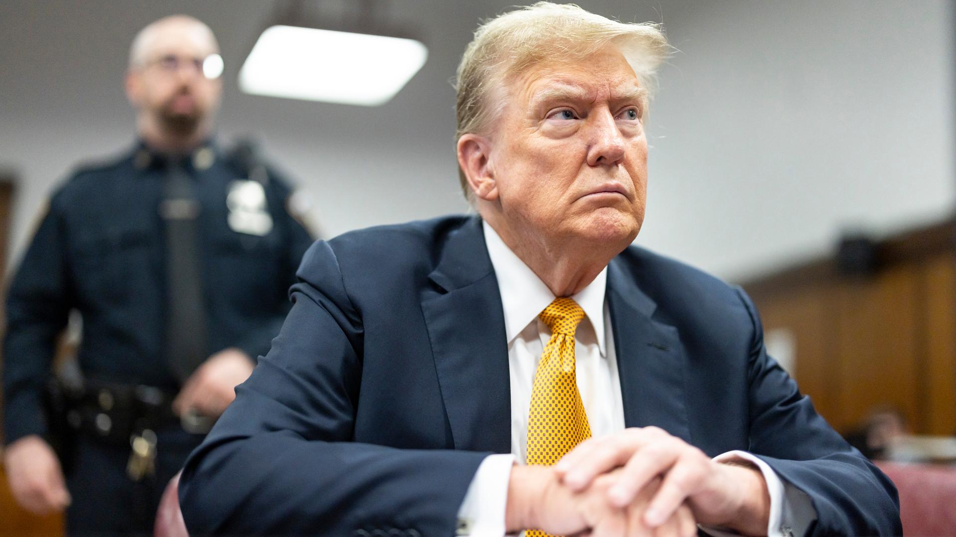 Strafprozess gegen Ex-US-Präsident Trump in Manhattan am 21.05.2024.