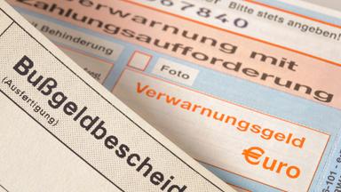 Strafzettel und Zahlungsbeleg