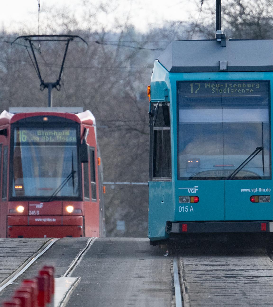Symbolbild: Straßenbahn in Frankfurt
