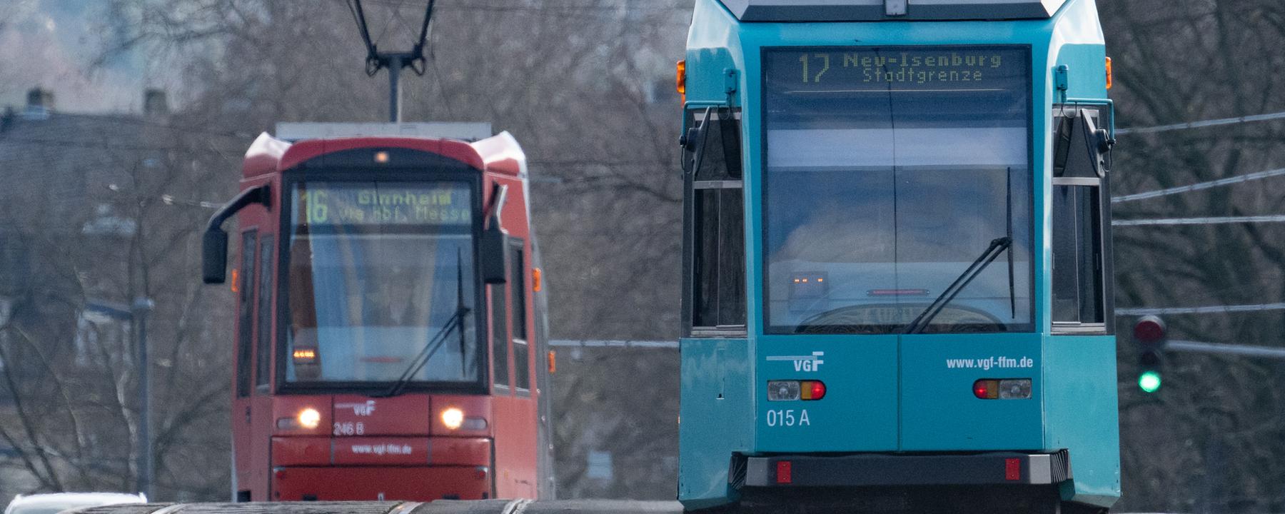 Symbolbild: Straßenbahn in Frankfurt