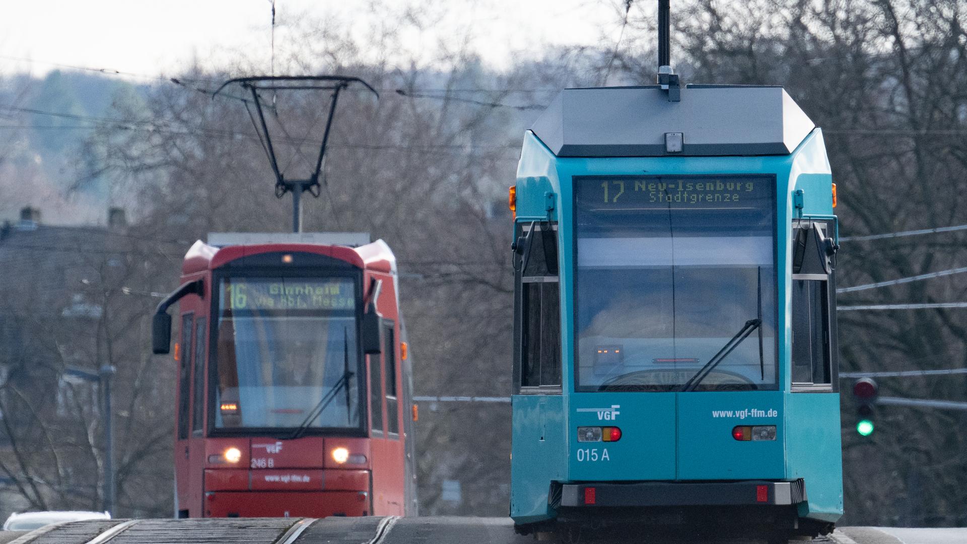 Symbolbild: Straßenbahn in Frankfurt