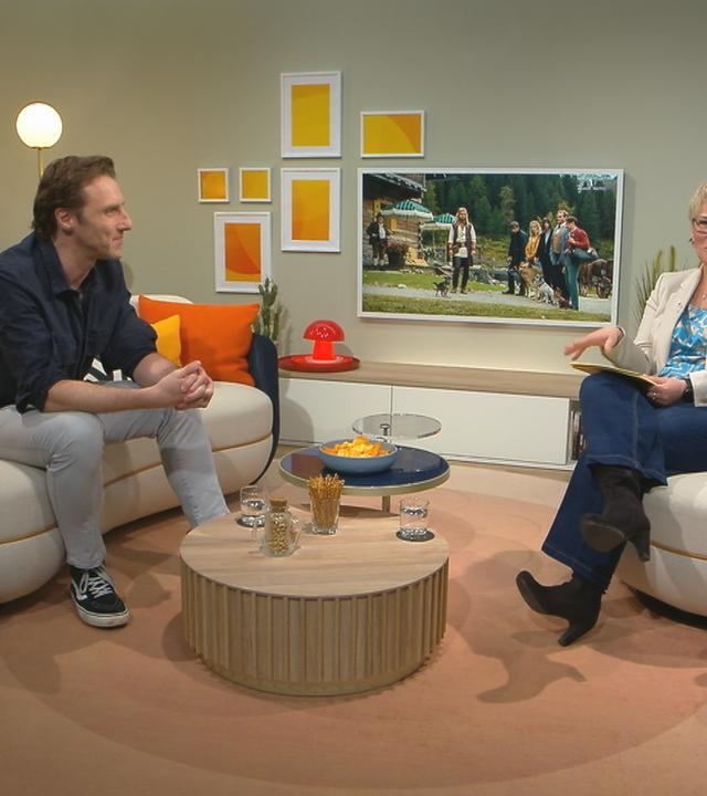 Andrea Ballschuh mit Patrick Lipke im Gespräch im "Volle Kanne"-Studio.