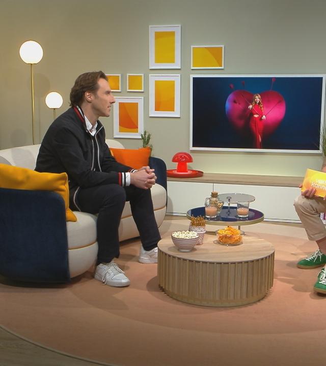 Florian Weiss im Gespräch mit ZDF-Reporter Patrick Lipke im "Volle Kanne"-Studio.