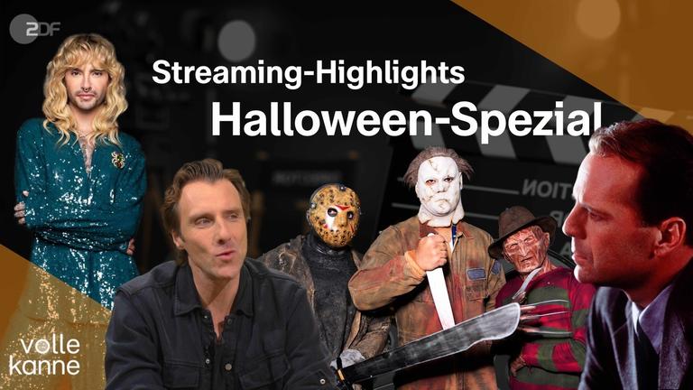 Grafik mit Aufschrift "Streaming-Tipps: Halloween-Spezial"