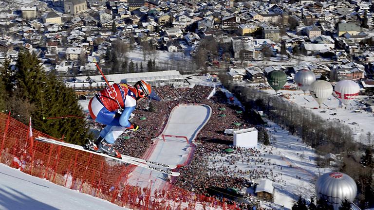 Didier Cuce beim Hahnenkammrennen