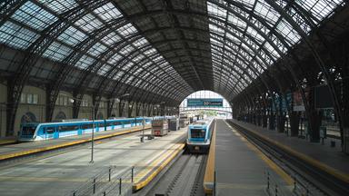 Leerer Bahnhof in Buenos Aires, Argentinien