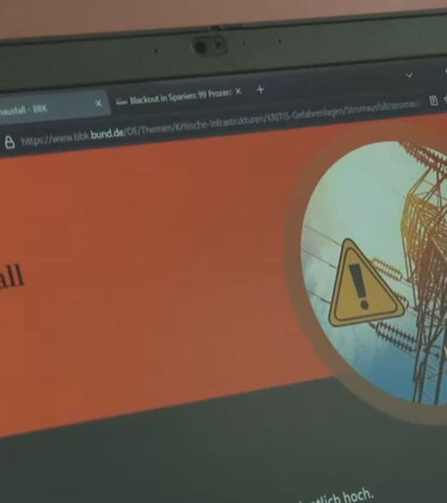 Stromausfall Infos auf dem PC