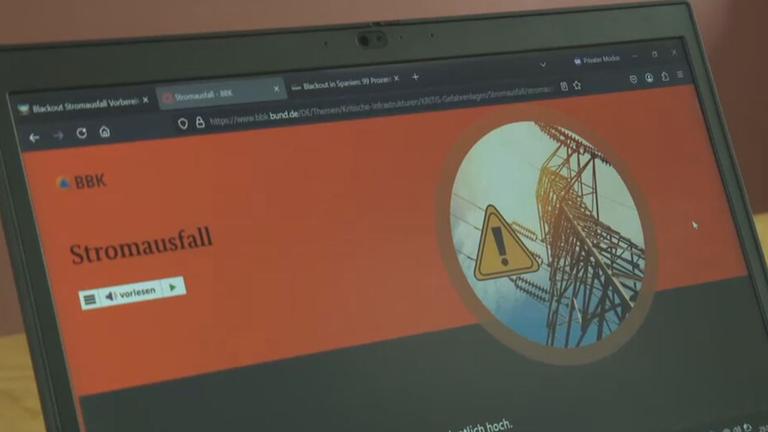 Stromausfall Infos auf dem PC