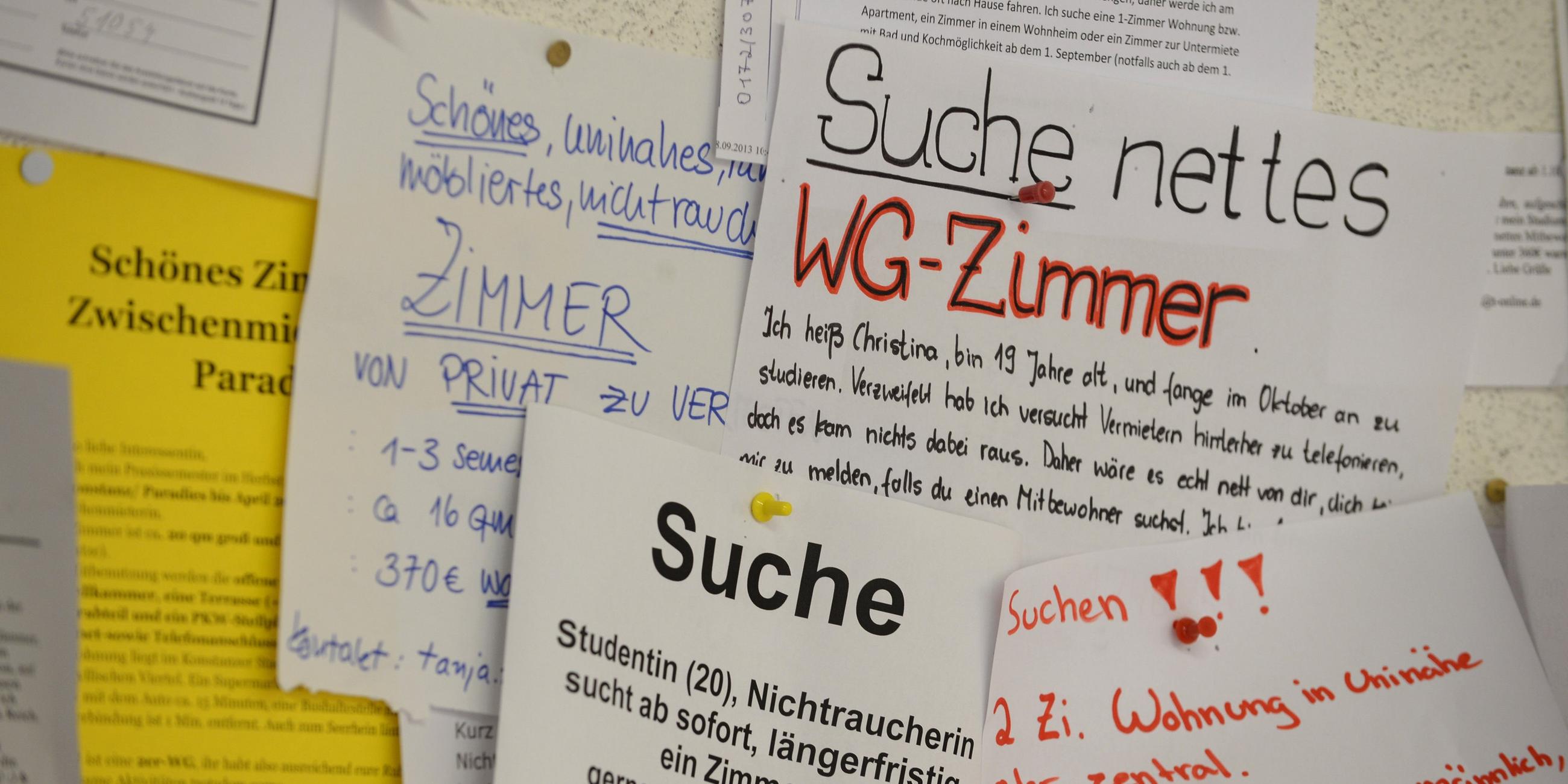 Studenten auf Wohnungssuche