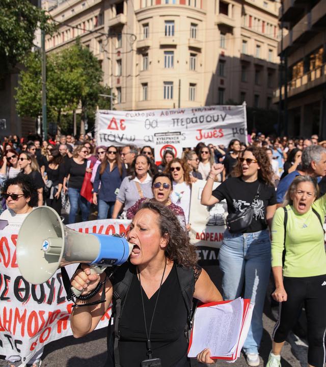 Studentenprotest in Athen