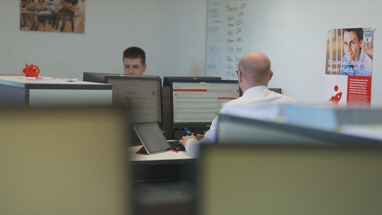 Arbeitsplatz Sparkasse