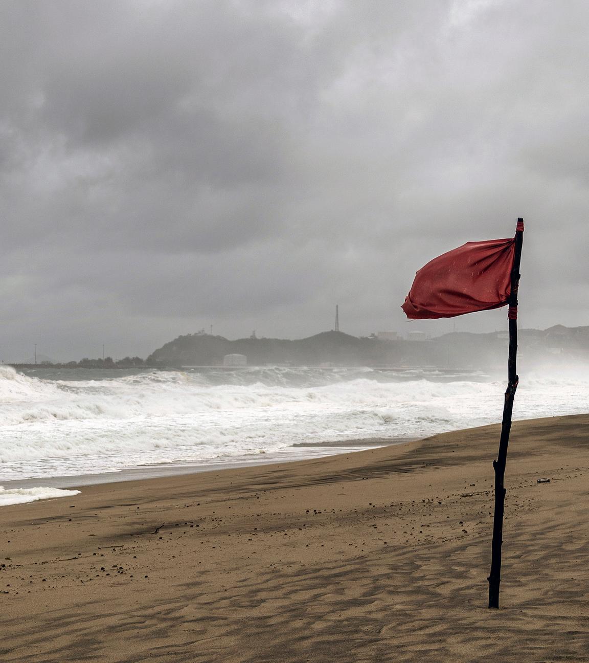 Ein Sturm auf dem mexikanischen Meer
