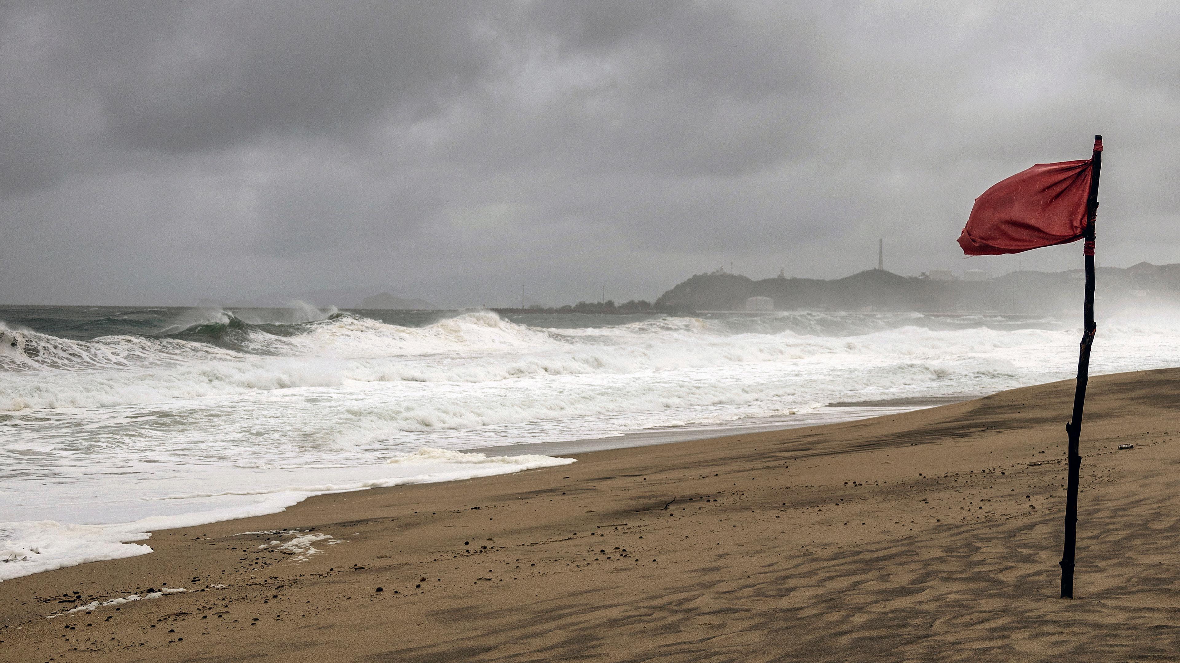 Ein Sturm auf dem mexikanischen Meer