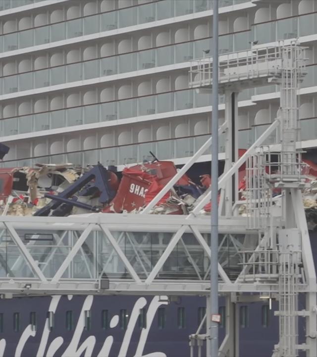 Schäden bei einem Kreuzfahrtschiff