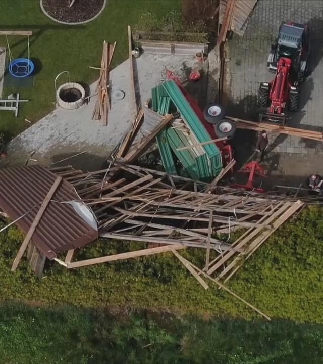 Strumschäden nach Unwetter in der Oberpfalz