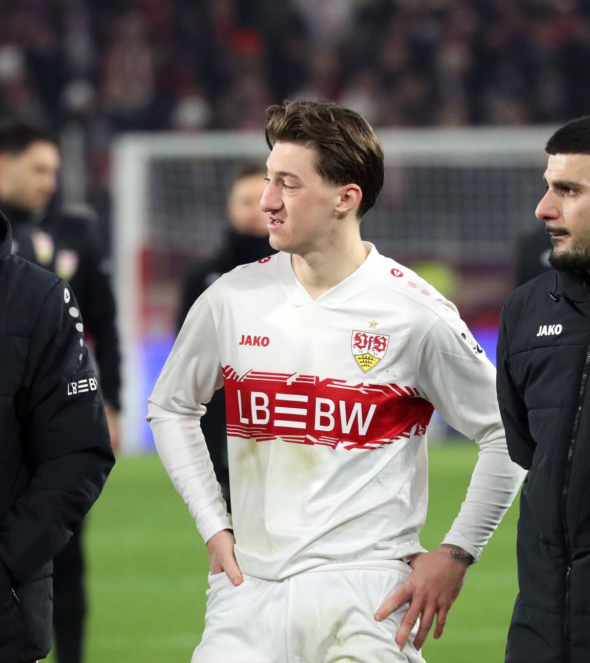 Deniz Undav, Angelo Stiller und Chris Führich (v.l.)