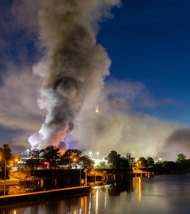 Feuer in Stuttgart