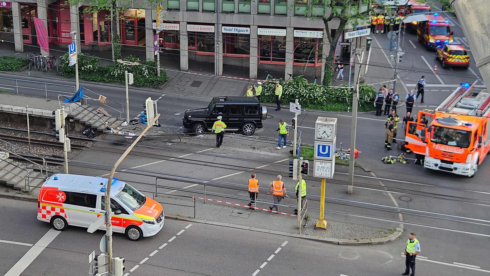 'Several injured' as car drives into crowd in Stuttgart: emergency services