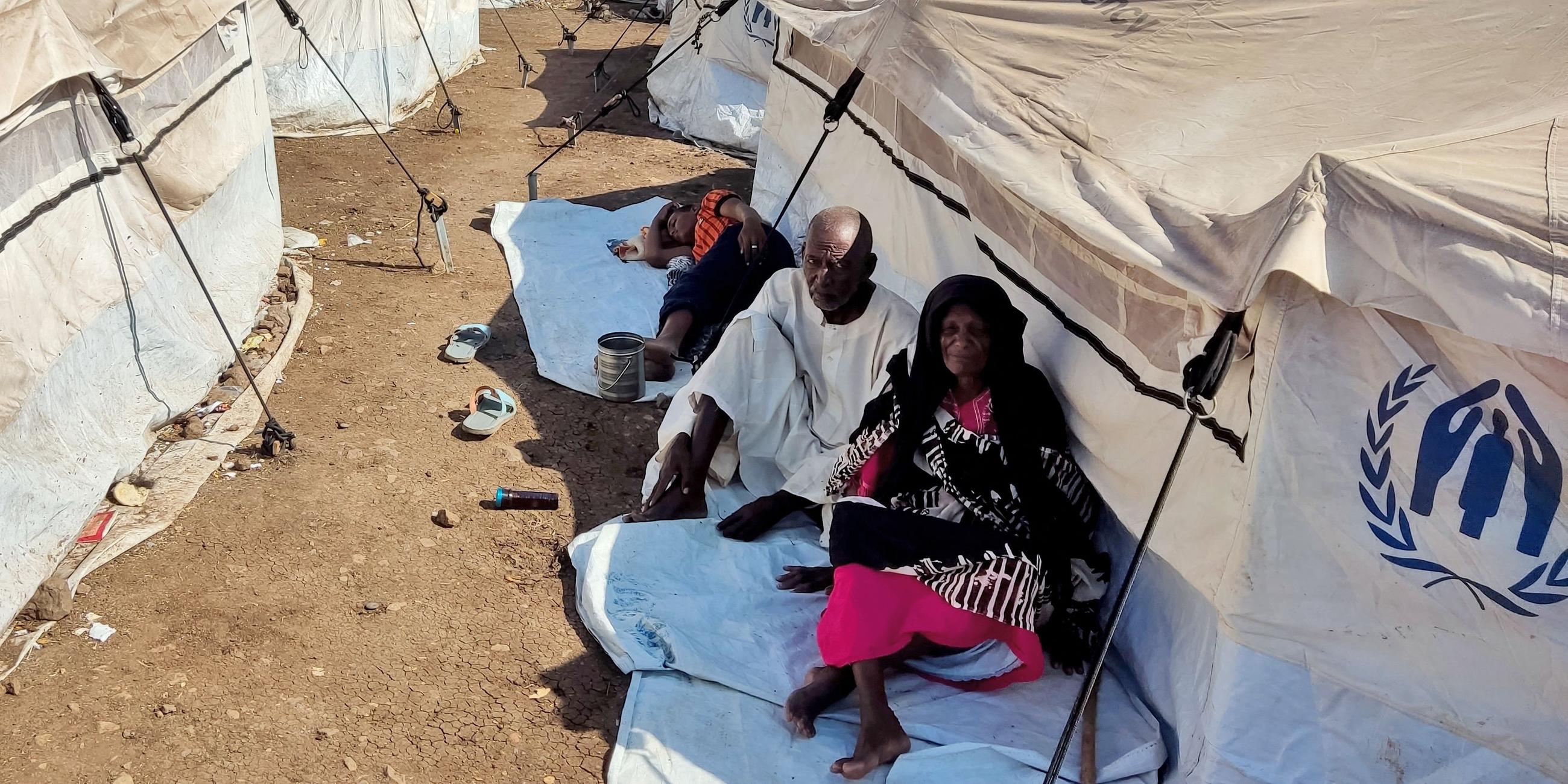 Flüchtlinge in einem Lager in der sudanesischen Stadt Al-Qadarif