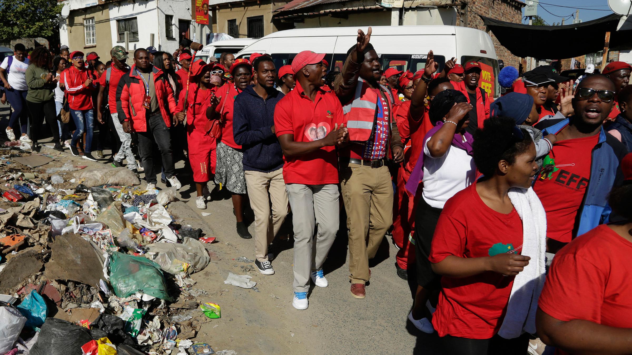 1. Mai-Demos: Südafrika