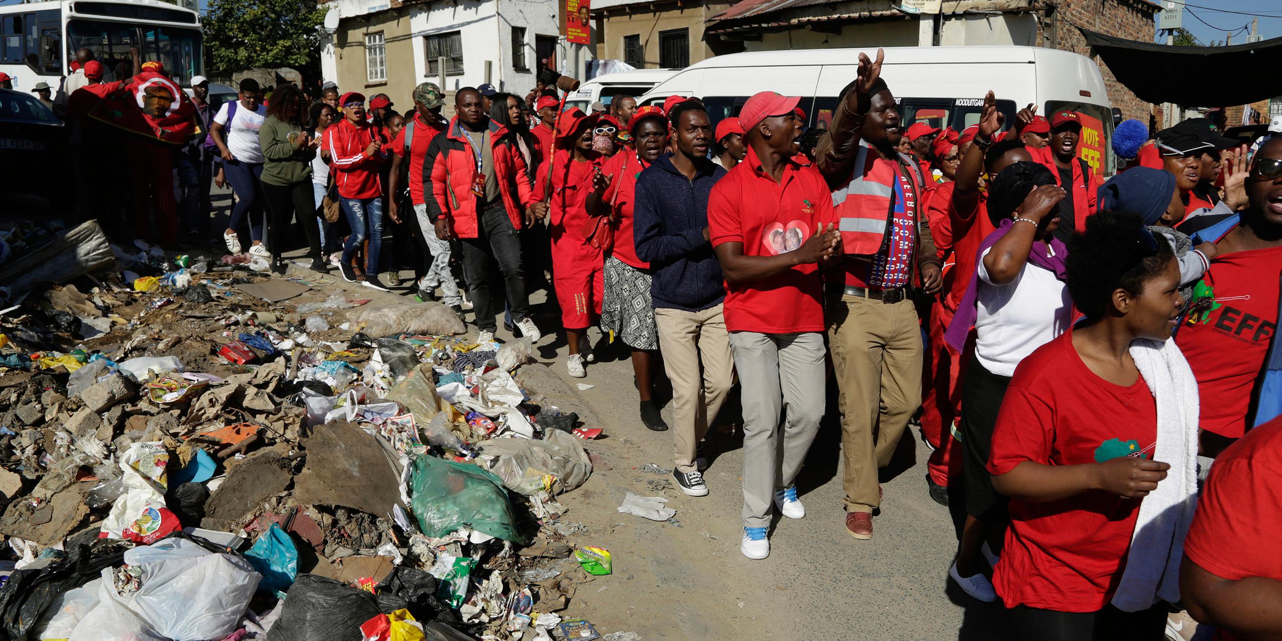 1. Mai-Demos: Südafrika