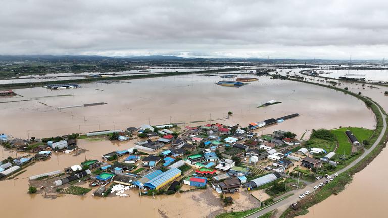 Hochwasser in Südkorea