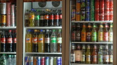 Kühlschrank mit Softdrinks