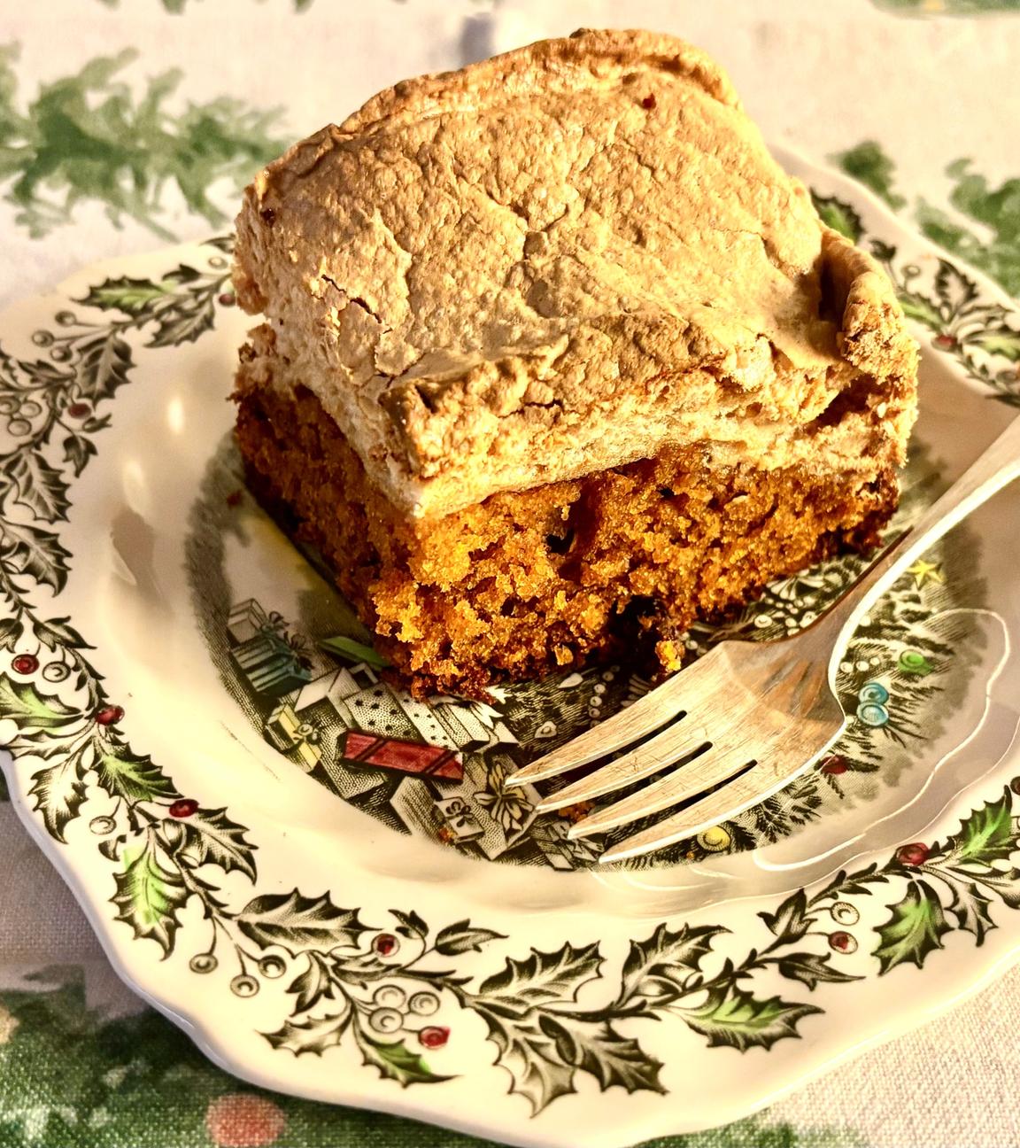 Süßkartoffel-Kuchen mit Baiserhaube