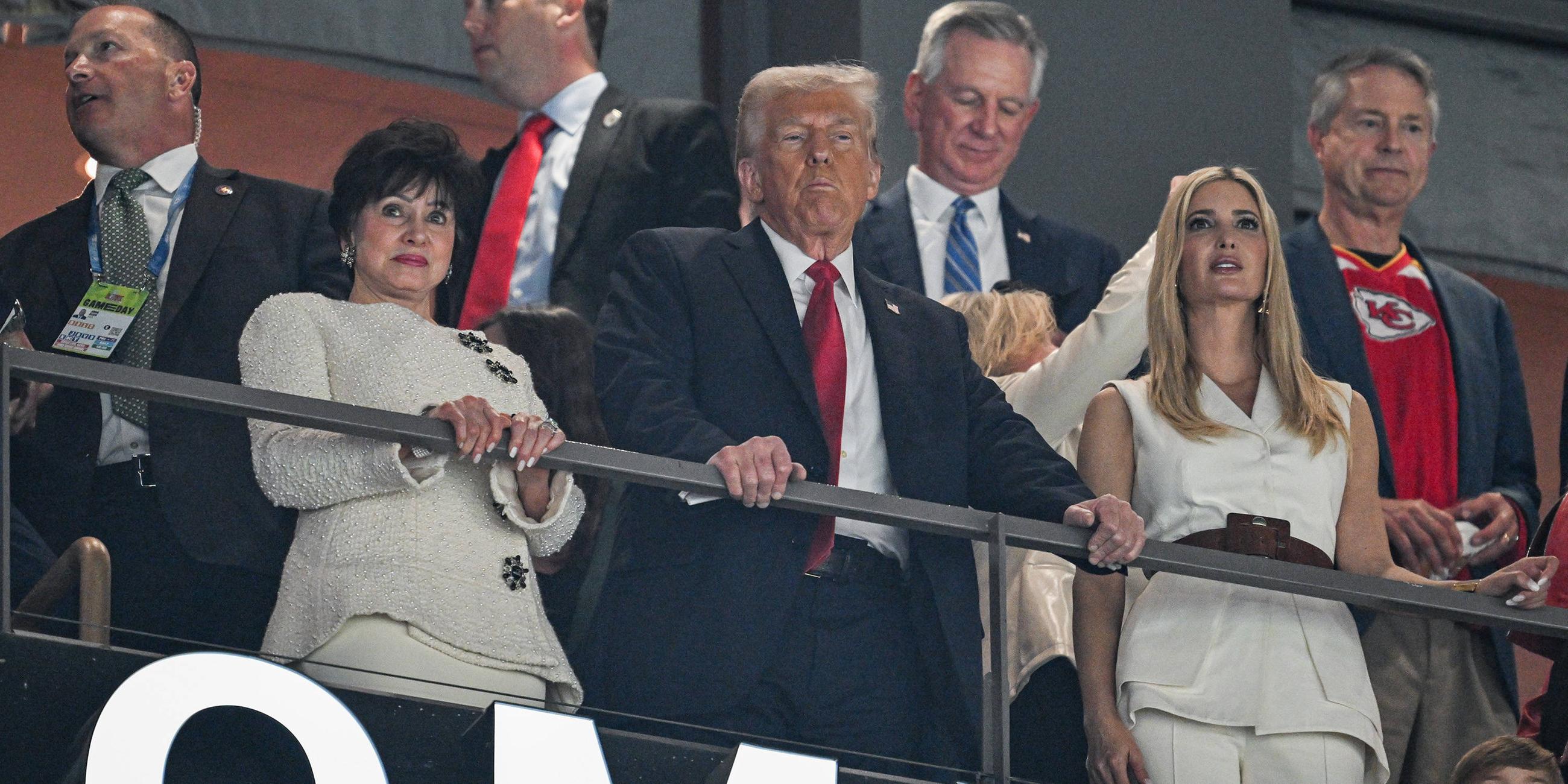 US-Präsident Donald Trump beim Super Bowl in New Orleans