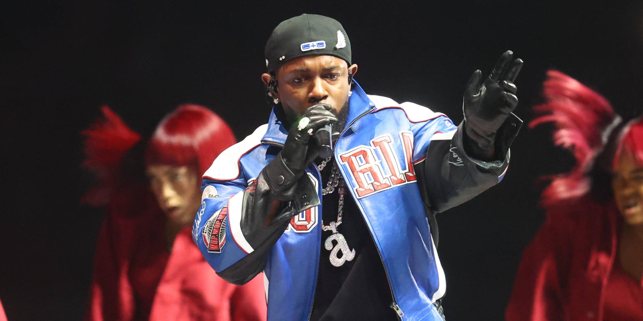 Kendrick Lamar performt bei der Halbzeitshow von Super Bowl LIX