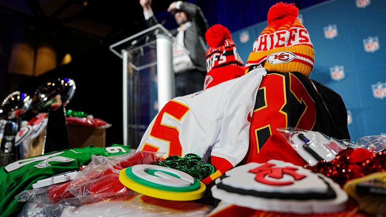 Fanartikel zum Superbowl LIX