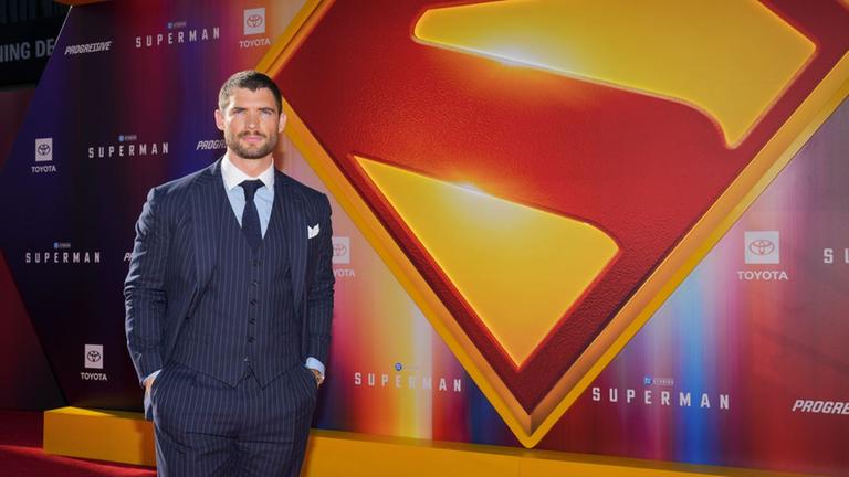 Schauspieler David Corenswet bei "Superman"-Premiere in L.A.