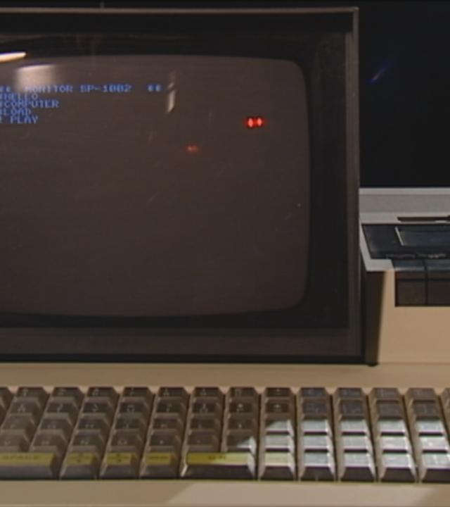 Ein alter PC mit Desktop