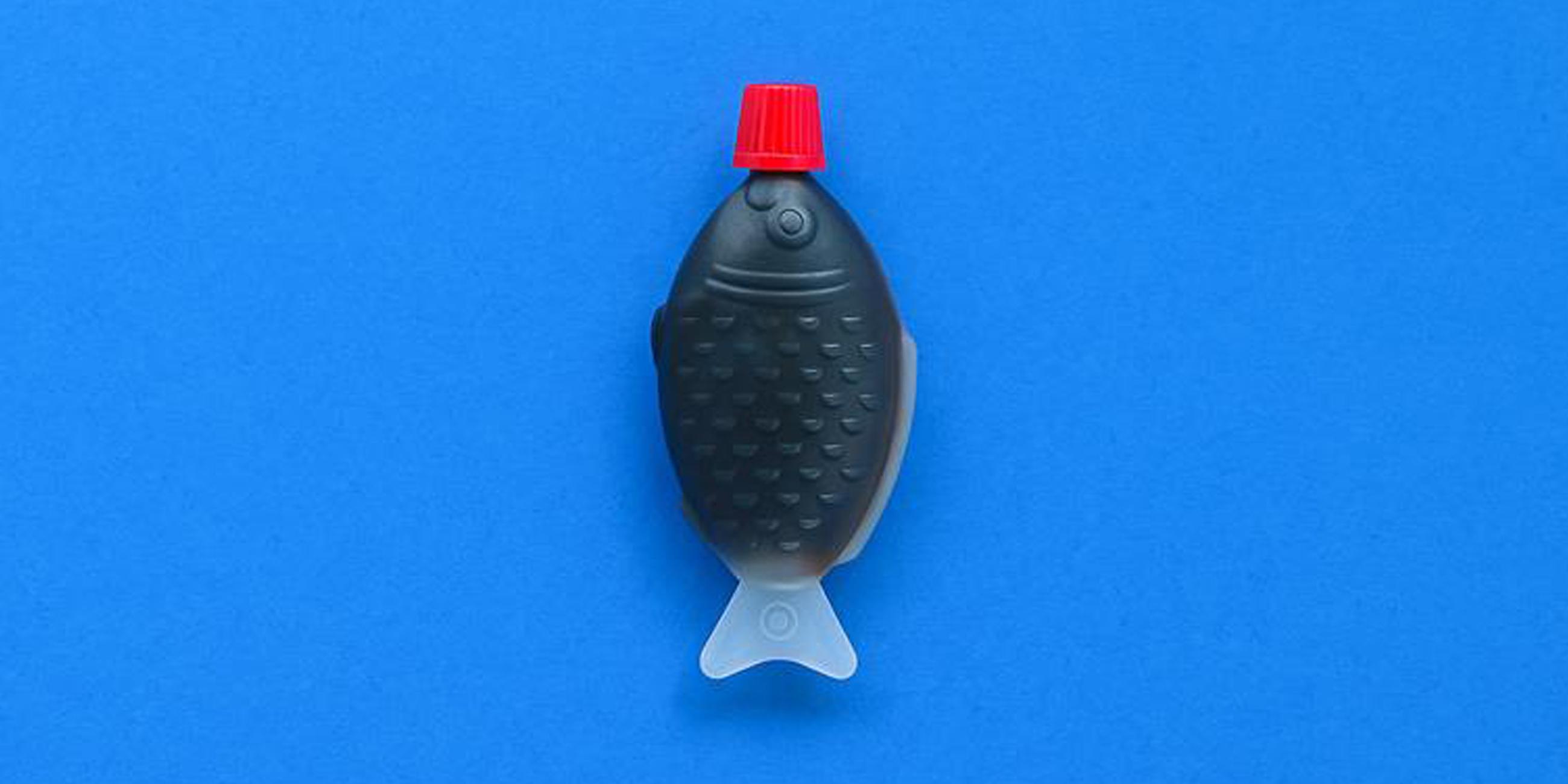 Sojasaucenbehälter in Fischform