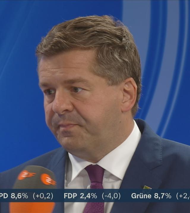 Sven Schulze von der CDU mit einer Reaktion zur Landtagswahl in Sachsen-Anhalt.