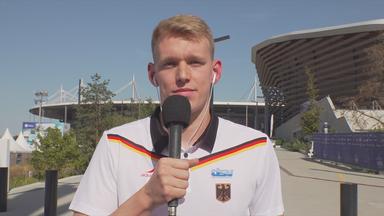 Sven Schwarz, Vizeweltmeister über 800 und 1500 Meter Freistil, im Interview mit dem ZDF.