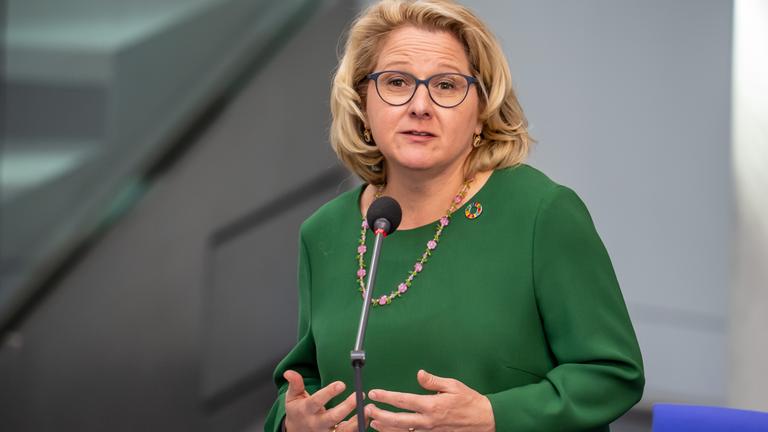 Entwicklungsministerin Svenja Schulze nimmt an einer Regierungsbefragung im Bundestag teil.