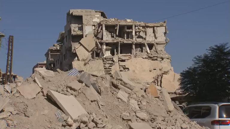 eingestürtztes Haus in Syrien