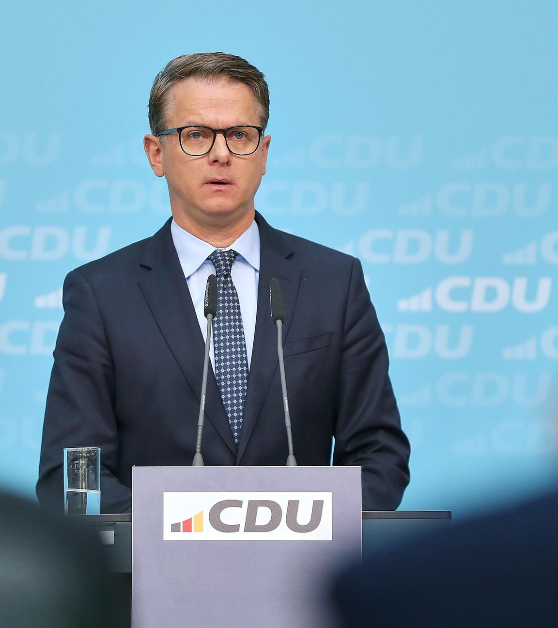 Pressekonferenz in der CDU-Bundesgeschaeftsstelle nach Praesidiumsklausur: Carsten Linnemann (CDU)